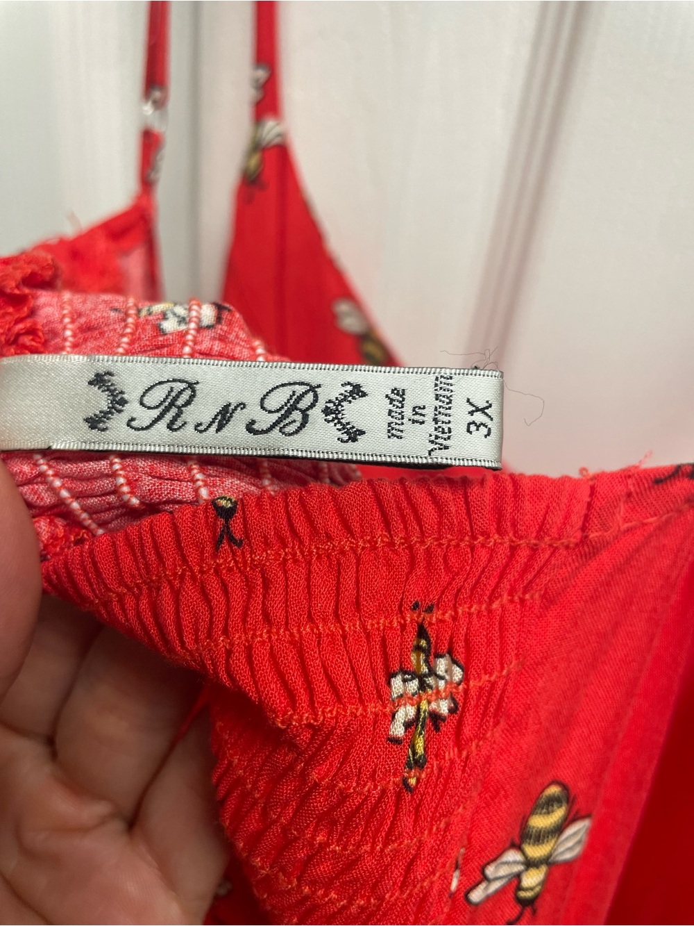 Red Floral Button-Front Sundress - Picture 3 of 4